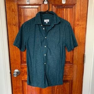 Mens Sonoma Short Sleeve Dark Blue Button Down (S)